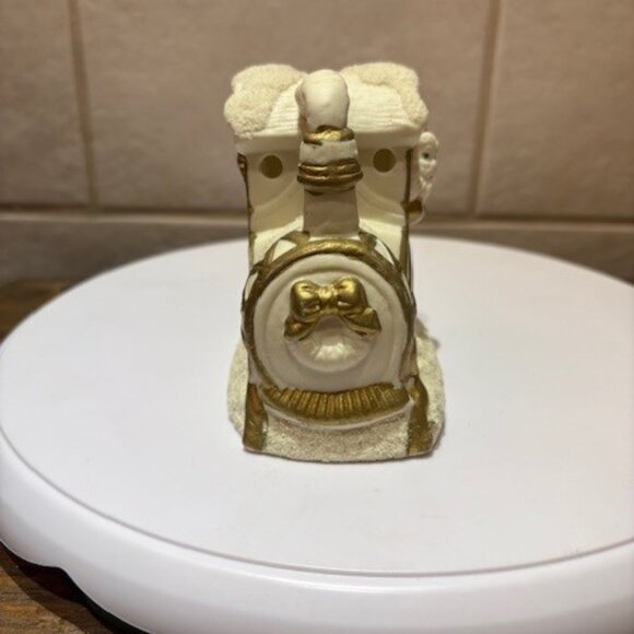 Bombay Company Christmas Santa Train White Porcelain 3 piece candle Votives - Picture 6 of 17